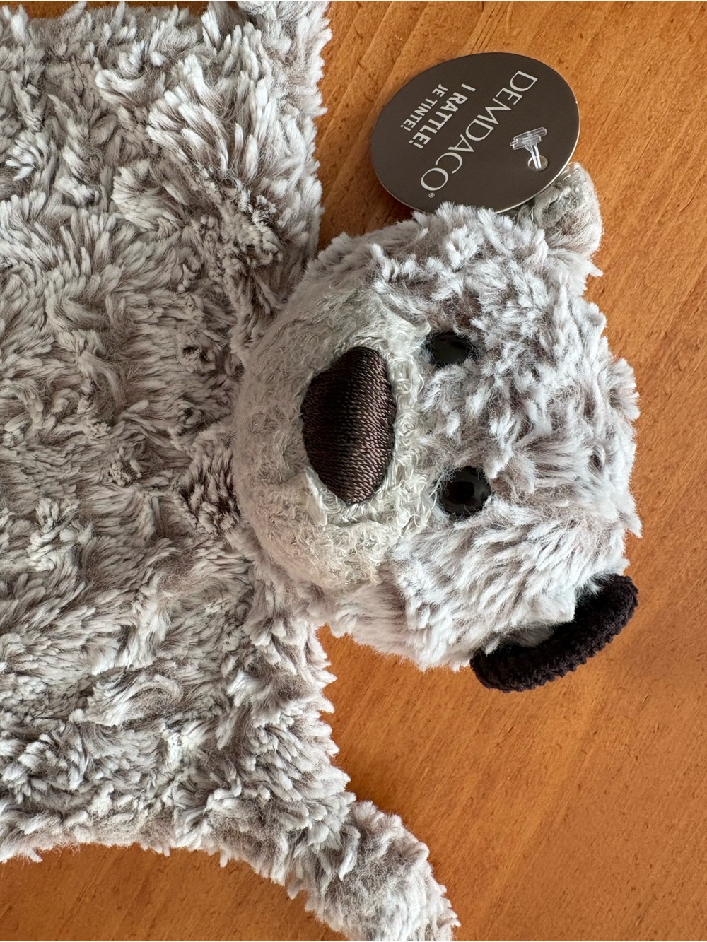 Demdaco Giving Collection Bear Rattle Blankie, Brand New